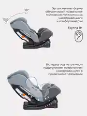 Серый автокресло Fiesta City Line (гр.0-1-2/0-25кг.)