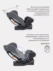 Тёмно-серый автокресло Fiesta City Line (гр.0-1-2/0-25кг.)