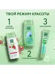Молочко для снятия макияжа Чистая линия "Питание и упругость кожи", с брусникой, 100 мл