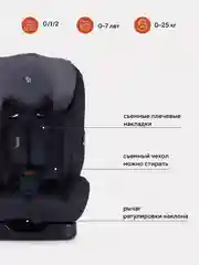 Черный автокресло Fiesta basic группа 0-1-2 (0-25кг)