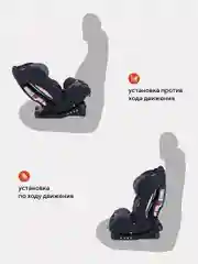 Черный автокресло Fiesta basic группа 0-1-2 (0-25кг)