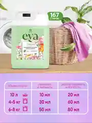 Кондиционер-ополаскиватель для белья GRASS Eva Fruit Fusion 5л, 167 стирок