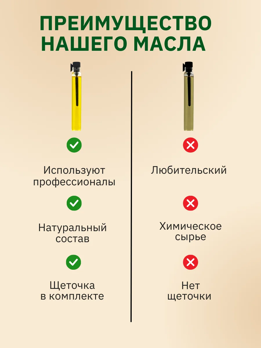 3 мл. Масло усьмы для роста бровей и ресниц