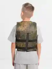 Зелёный хаки спасательный жилет, детский, до 30-40 кг