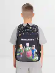 Серый рюкзак школьный Майнкрафт ( Minecraft ), рюкзак школьный для мальчика , ортопедический