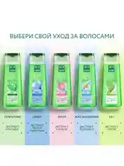 Шампунь Чистая линия "Объём и сила", для ослабленных волос, с пшеницей и льном, 250 мл