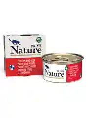 Корм влажный PRIME NATURE для кошек в бульоне, ж/б 85г, 8 шт.
