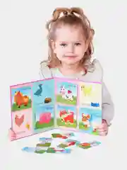 Настольные магнитные пазлы Бигр "Домашние животные", УД107