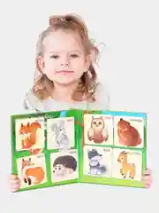 Настольная магнитная игра Бигр Пазлы половинки "Животные леса", УД108