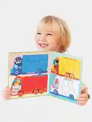 Развивающая магнитная игра Бигр "Мозаика машинки" УД109