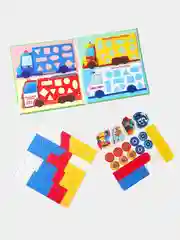 Развивающая магнитная игра Бигр "Мозаика машинки" УД109