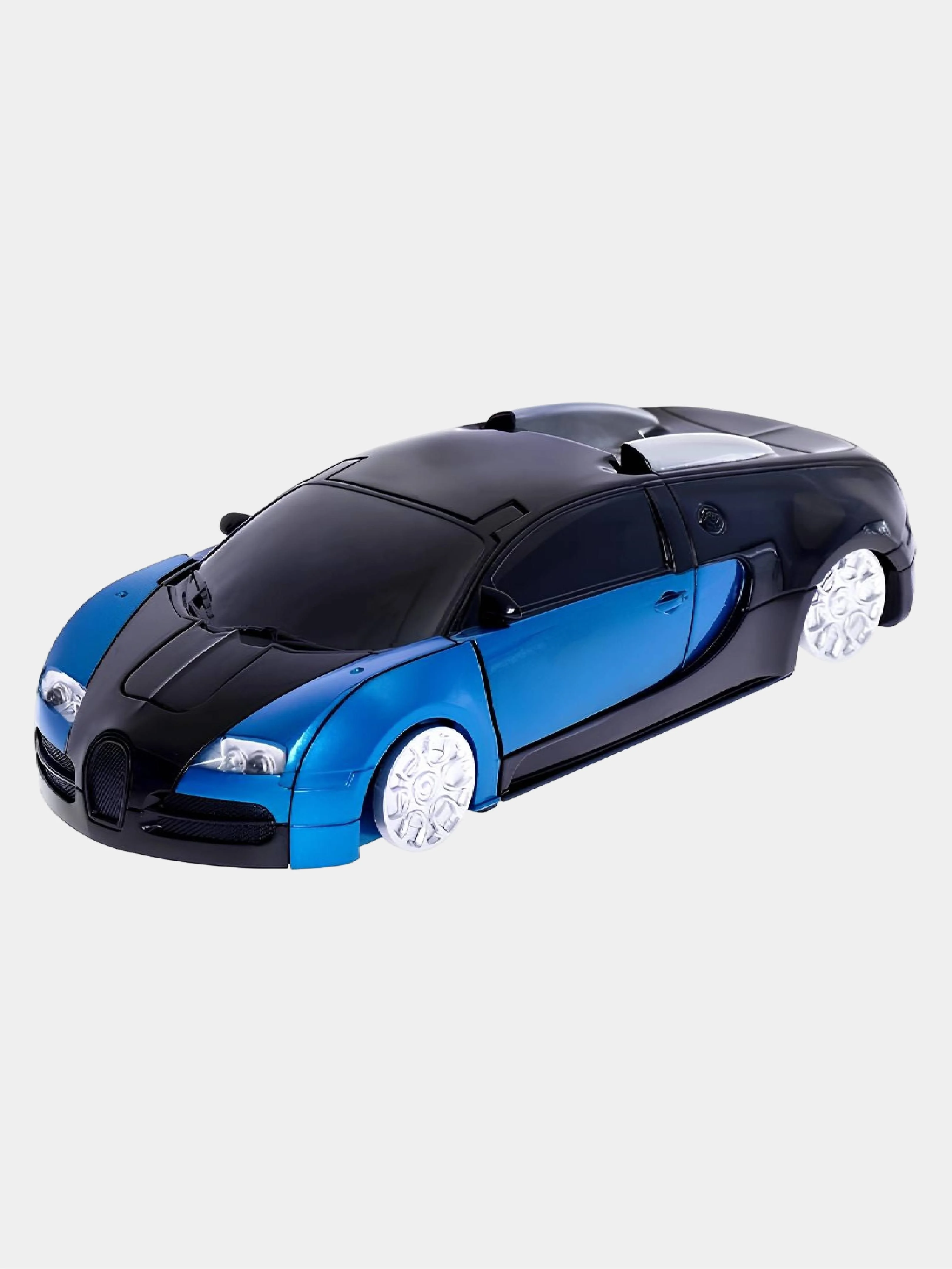 Синий трансформер радиоуправляемый 1:24 Bugatti Veyron 2815X (ездит по стенам)