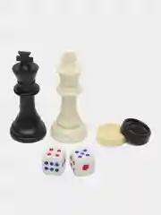 Набор игр 3 в 1 (магнитные шашки, шахматы и нарды) 32х32см, пластик, металл, SC58810