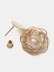 Серьги Жемчуг в паутине