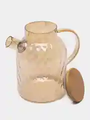 Чайник заварочный "Ромбик", стеклянный, с бамбуковой крышкой, 1000 мл