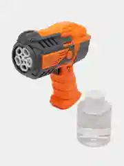 Генератор мыльных пузырей Brauberg Kids, 665148, пистолет детский, раствор 80 мл, игрушка