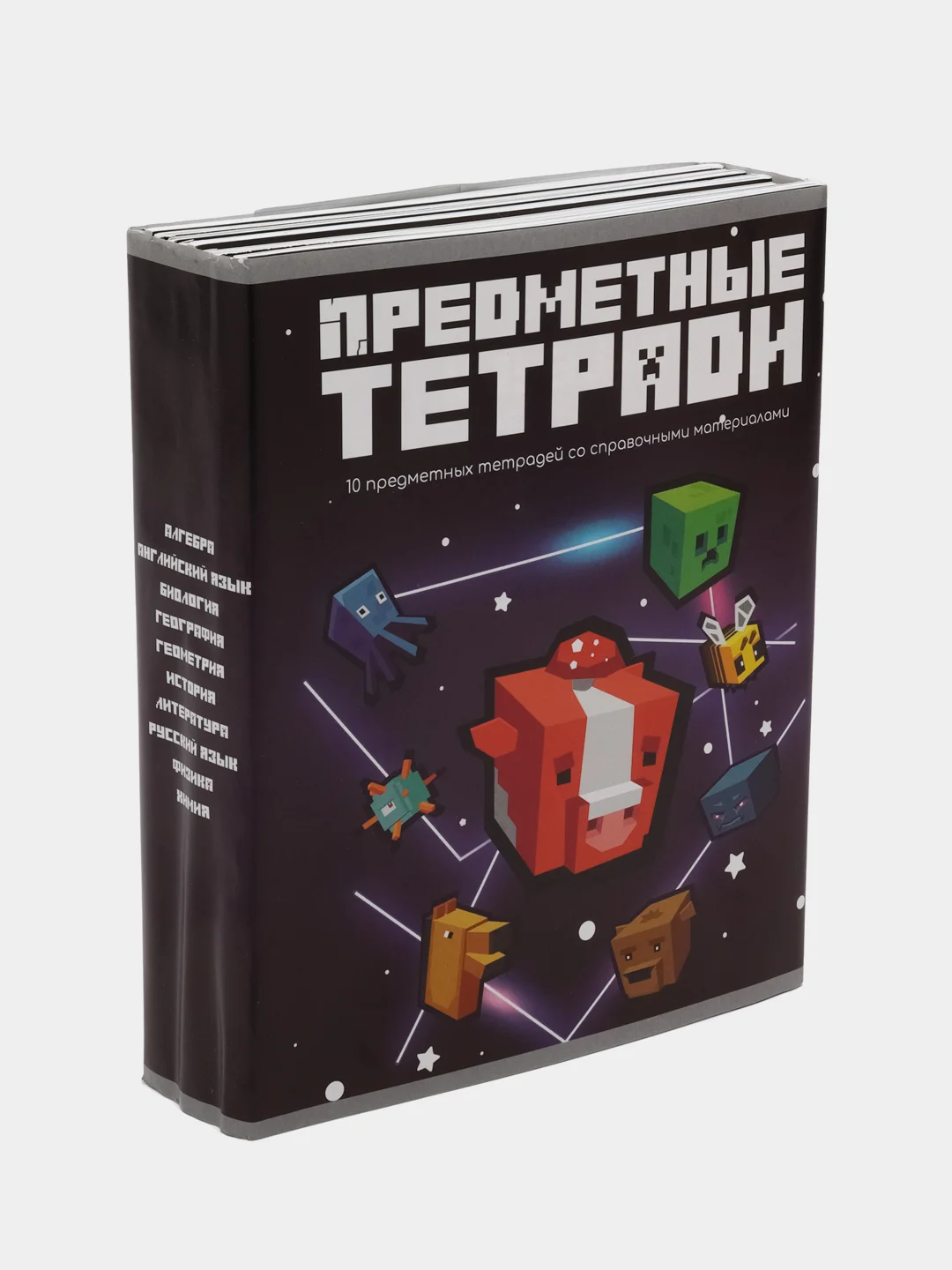 Бордовый комплект предметных тетрадей