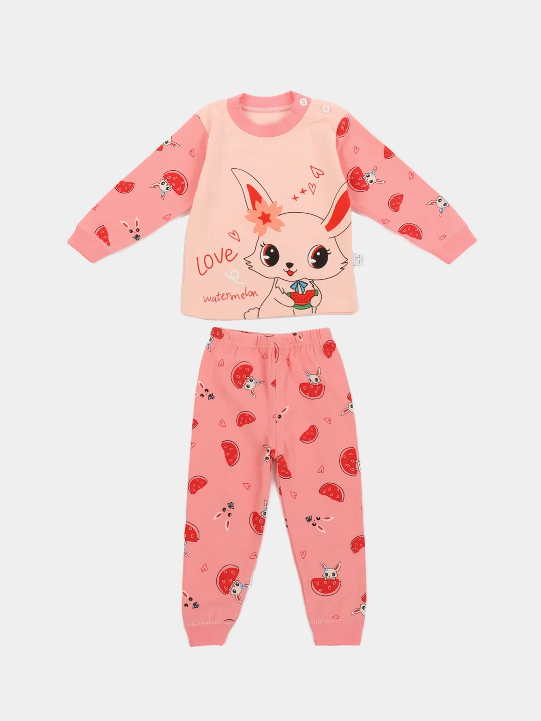 Коралловый пижама детская