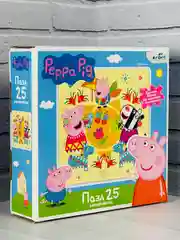 Пазл картонный 25 Свинка Пеппа Peppa Pig игрушка игра детская мозаика для развития малышей