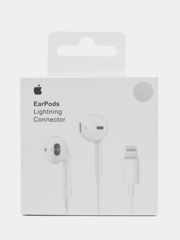 Наушники проводные с микрофоном для iPhone с Lightning Apple Earpods