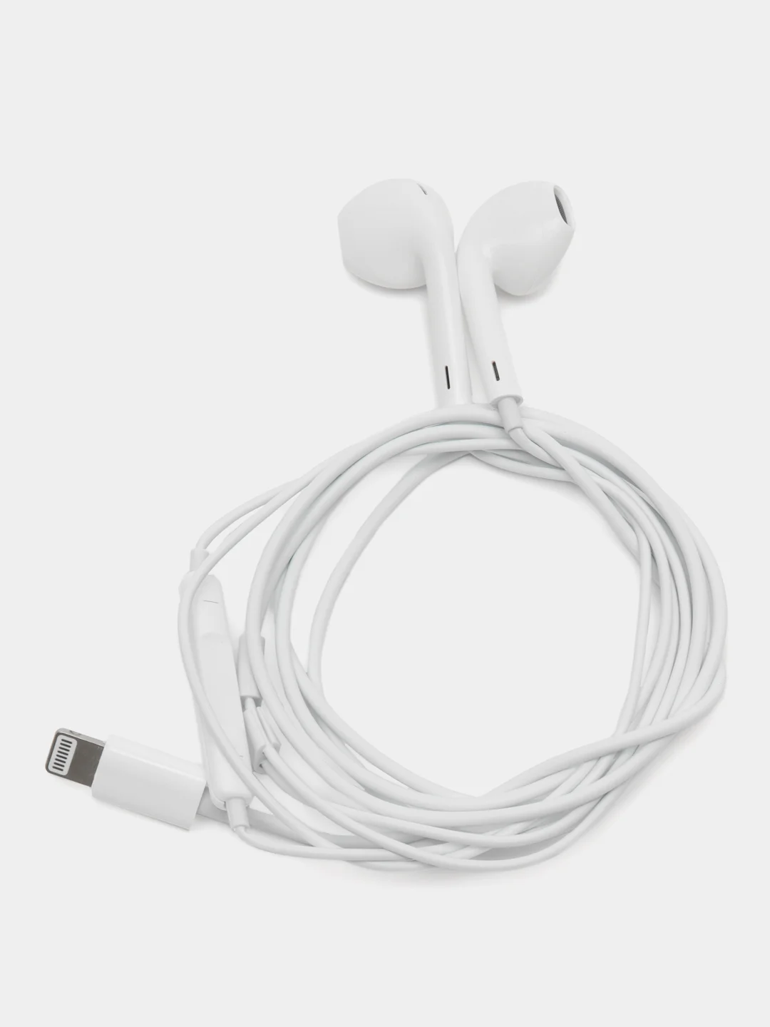 Наушники проводные с микрофоном для iPhone с Lightning Apple Earpods