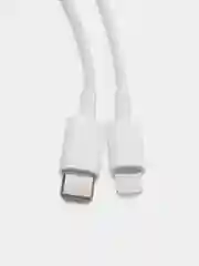 Зарядный комплект для iPhone USB-C, 20 W, кабель Type-C - Lightning, 20 Вт, белый