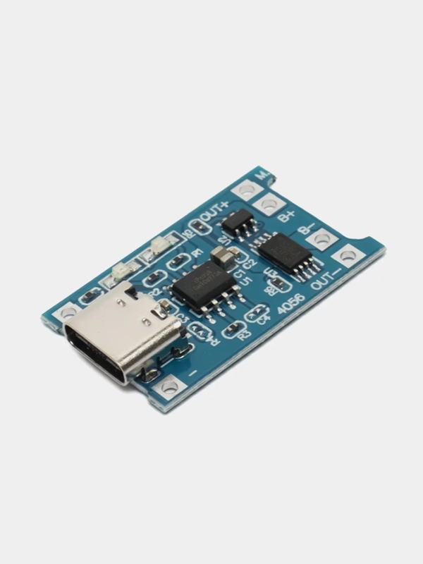 Зарядная плата TP4056 для Li-ion аккумуляторов с защитой USB Type-C