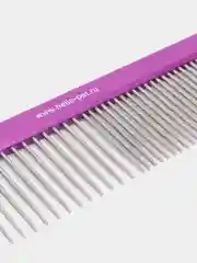 Расческа алюминиевая с плоской ручкой Hello Pet 50/50 (19,2 см.) 61191