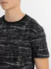 Угольный футболка Мужская с принтом