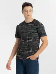 Угольный футболка Мужская с принтом