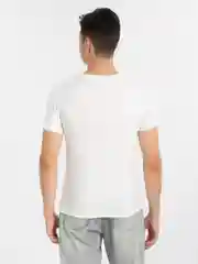 Белый футболка однотонная мужская