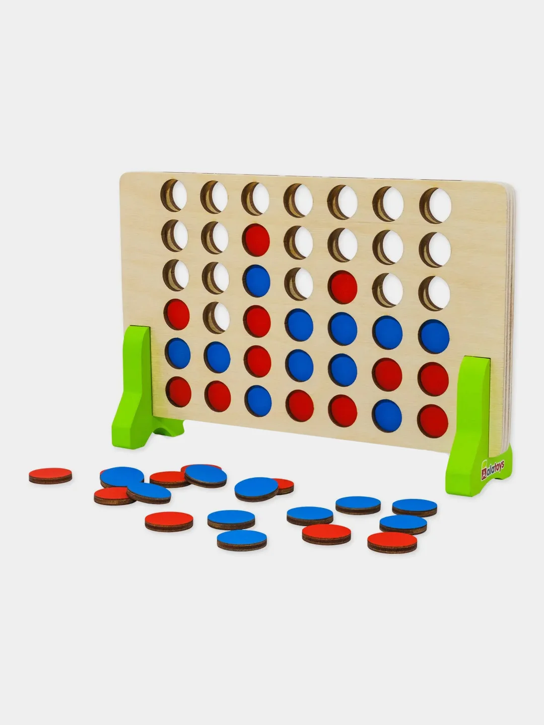 Настольная игра Alatoys "4 в ряд", 42 фишки