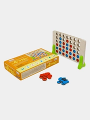 Настольная игра Alatoys "4 в ряд", 42 фишки