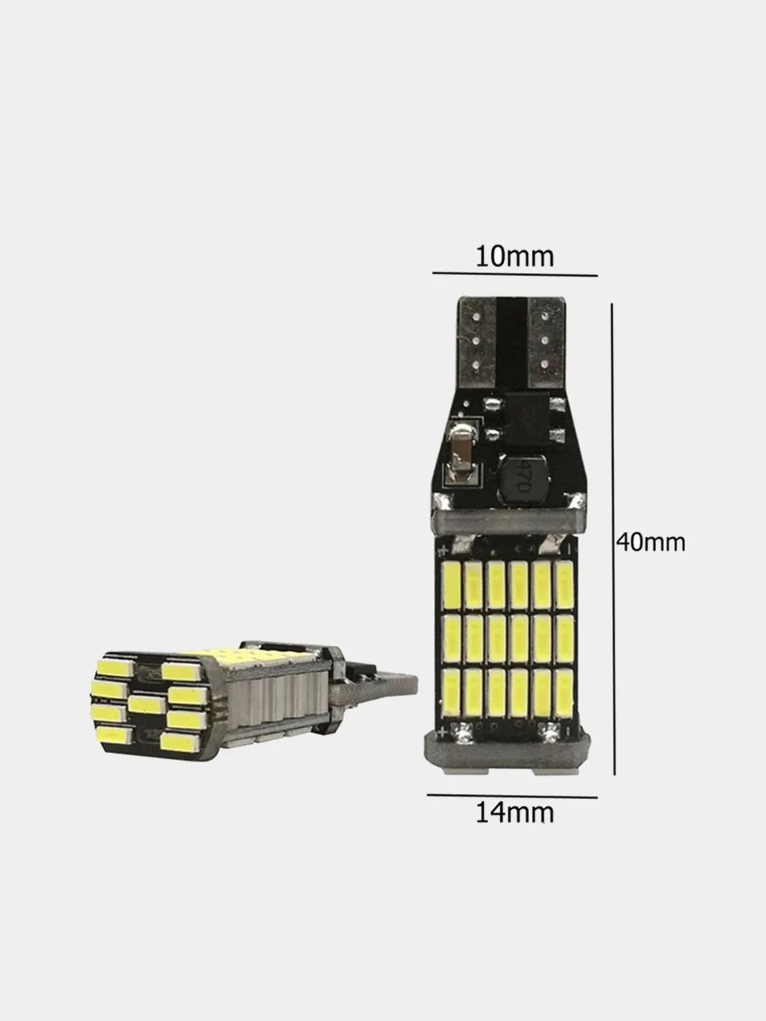 Оранжевый автомобильные светодиодные LED лампы T15 W16W WY16W Canbus, для задних фар и габариток