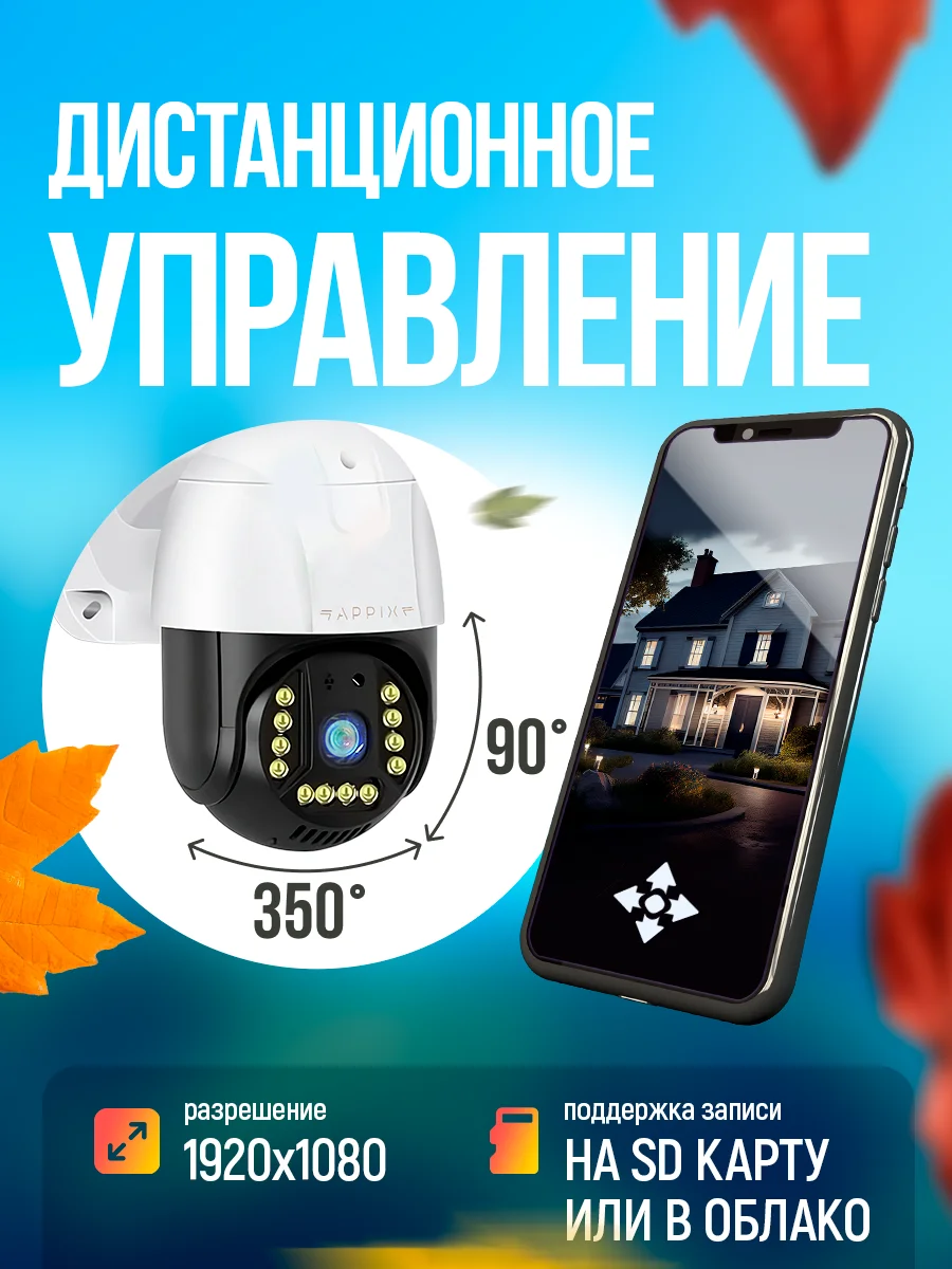 Камера видеонаблюдения 4G уличная с сим картой, 3МП