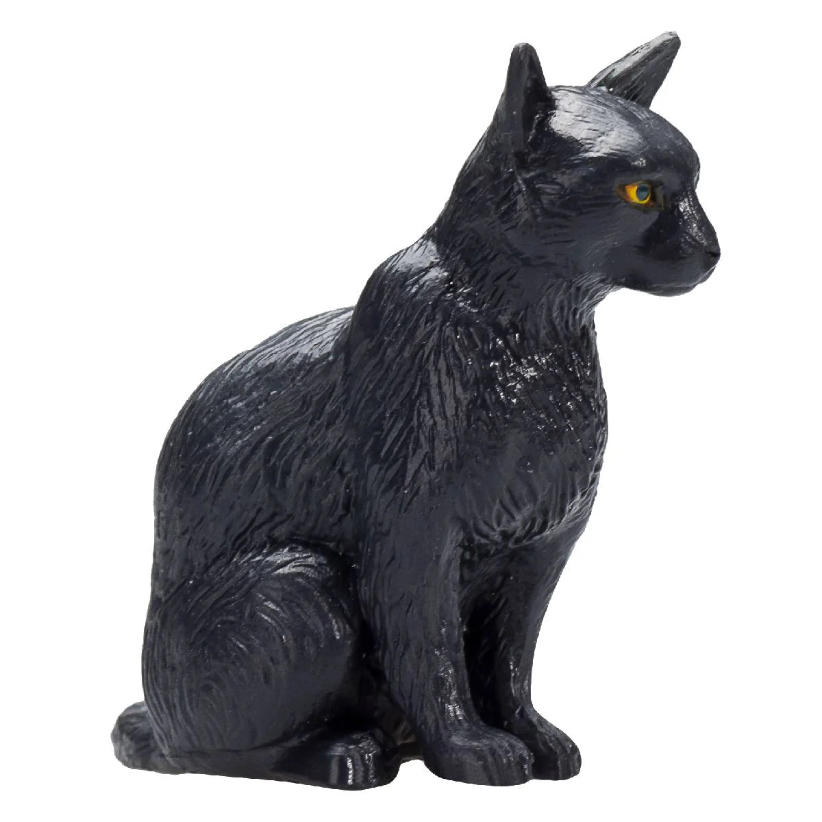 Фигурка KONIK «Кошка, чёрная, сидящая»