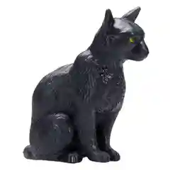 Фигурка KONIK «Кошка, чёрная, сидящая»
