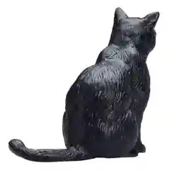 Фигурка KONIK «Кошка, чёрная, сидящая»