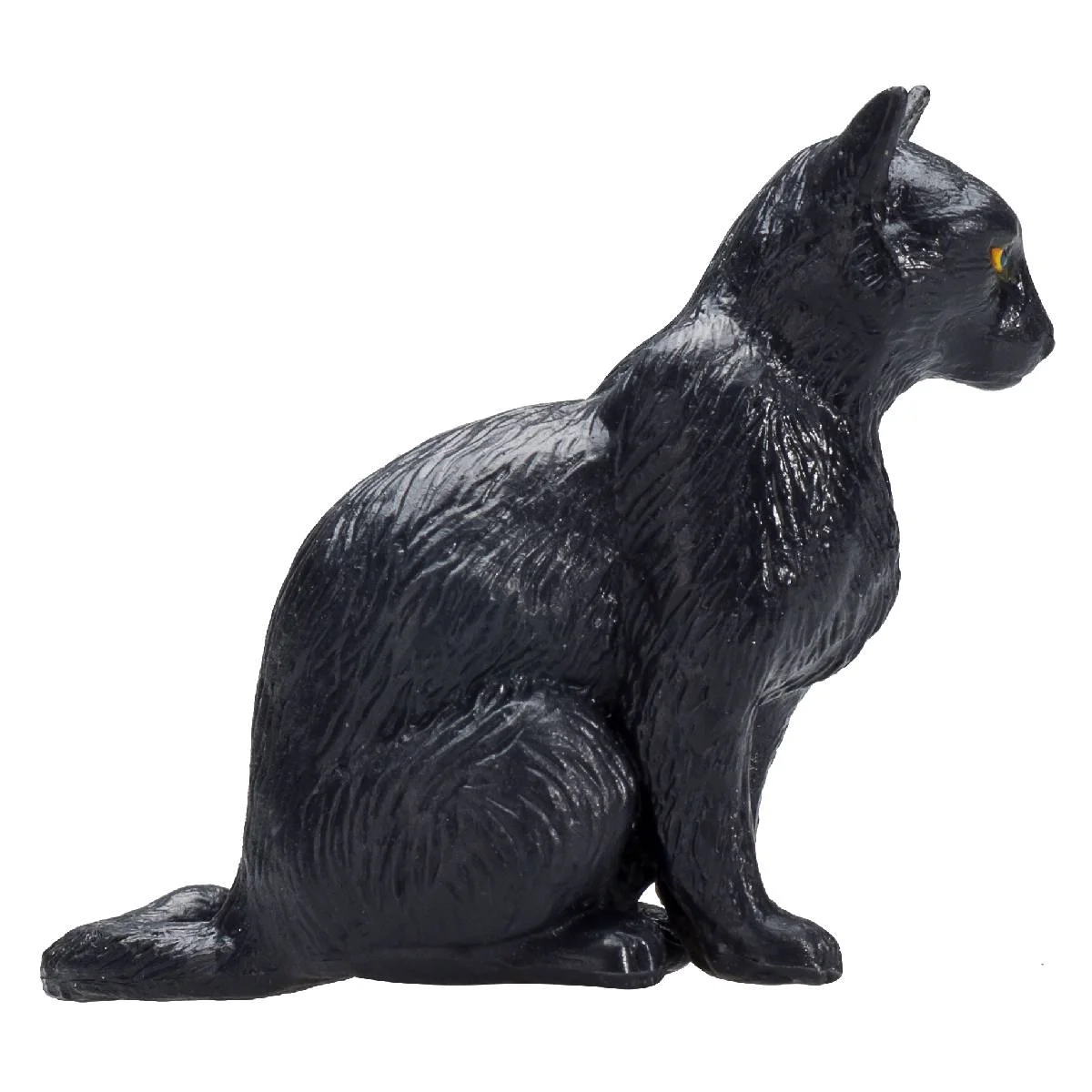 Фигурка KONIK «Кошка, чёрная, сидящая»