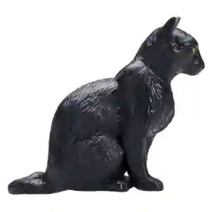 Фигурка KONIK «Кошка, чёрная, сидящая»