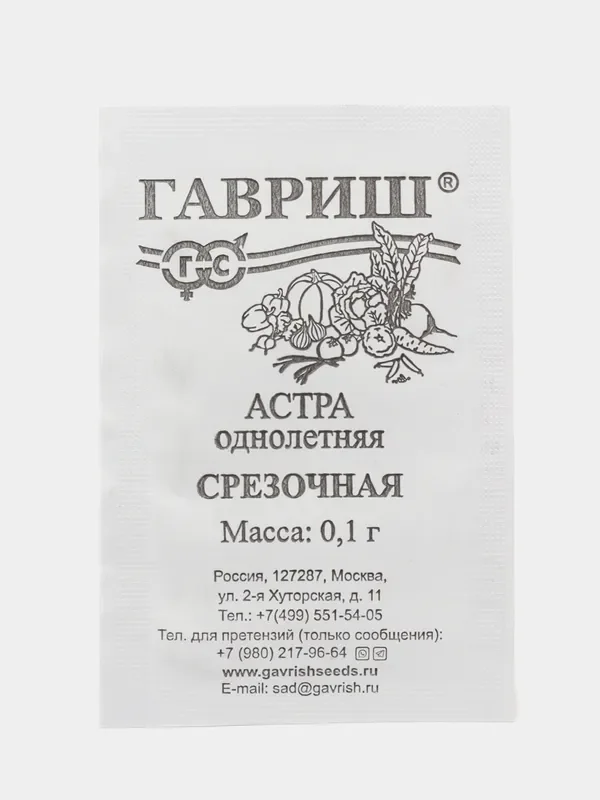 Багровый астра, семена