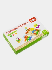 Развивающая игра Alatoys "Головоломка", 25 фигурок, 48 карточек