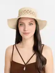 Женская шляпа соломенная, летняя панама пляжная