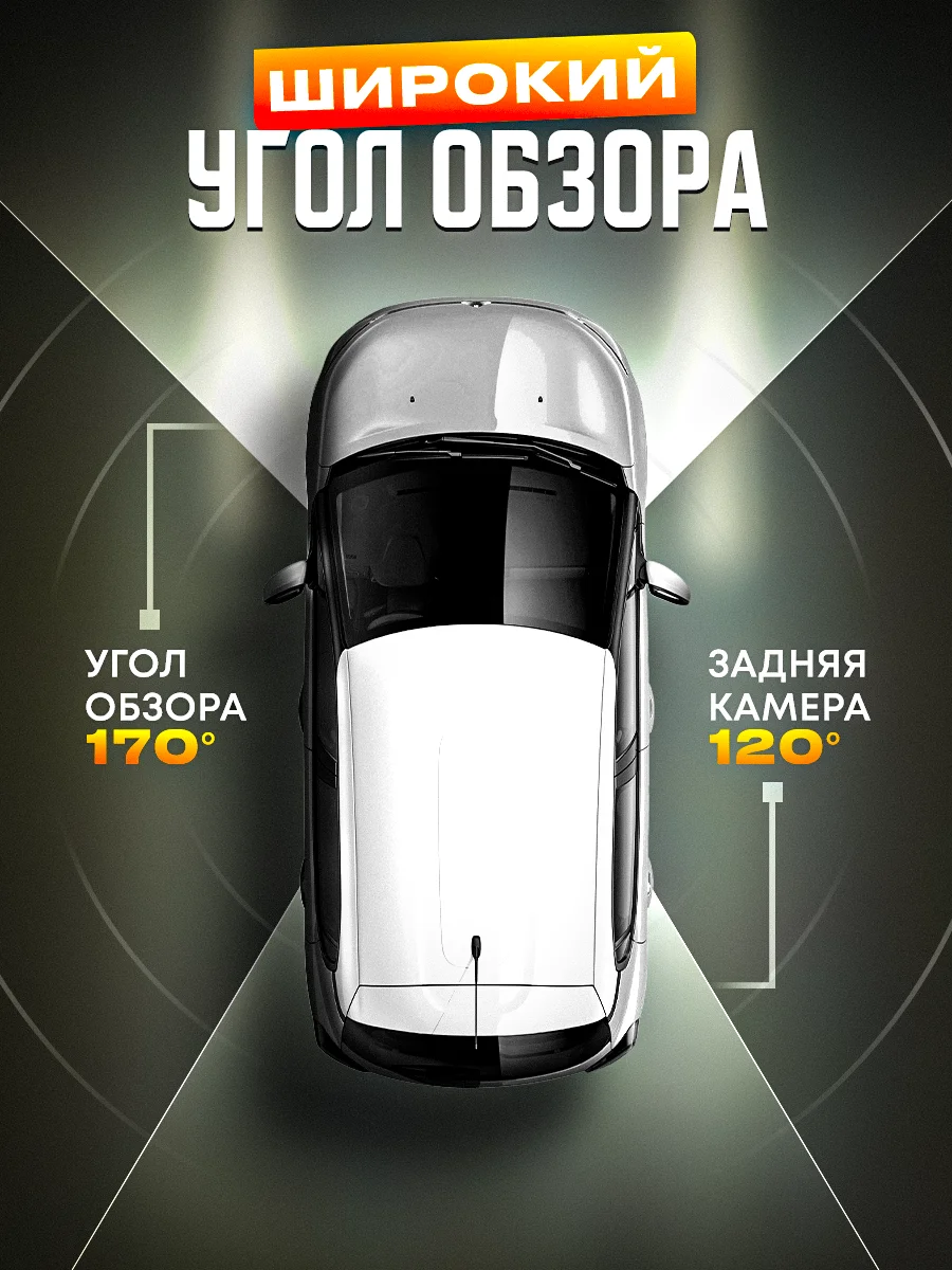 Автомобильный видеорегистратор сенсорный Appix с камерой заднего вида