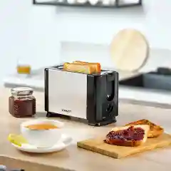 Тостер Scarlett SC-TM11012, черный/серебристый, 650 Вт