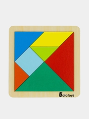 Танграм Alatoys, 20 заданий, 7 деталей, 10 двусторонних карточек