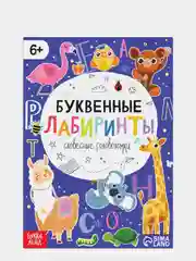 Аметистовый книга развивающая для детей. Буквенные и математические лабиринты ( ребусы, логика)