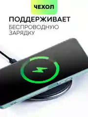 Прозрачный чехол для Honor X8a силиконовый BROSCORP с карманом для карт и защитой камер, картхолдер