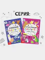 Аметистовый книга развивающая для детей. Буквенные и математические лабиринты ( ребусы, логика)