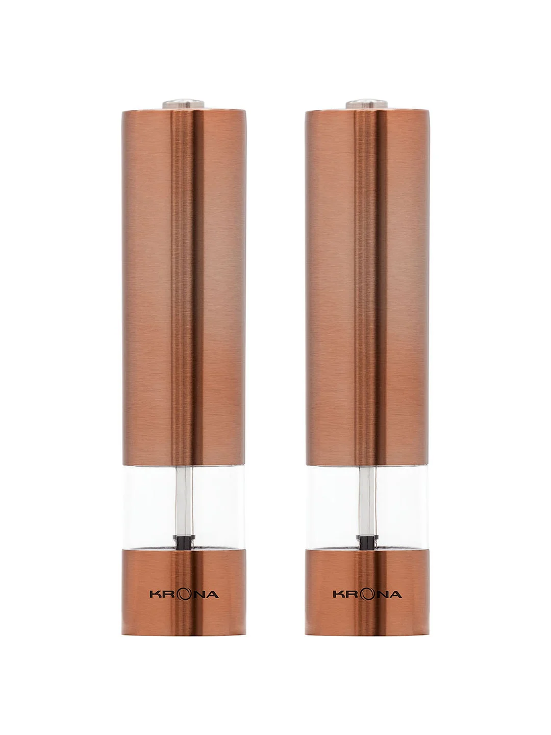 Измельчитель для специй электрический Krona Salz Pfeffer Copper, набор 2 шт
